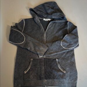 Bonpoint Cashmere Charcoal Hoodie. girls size 12